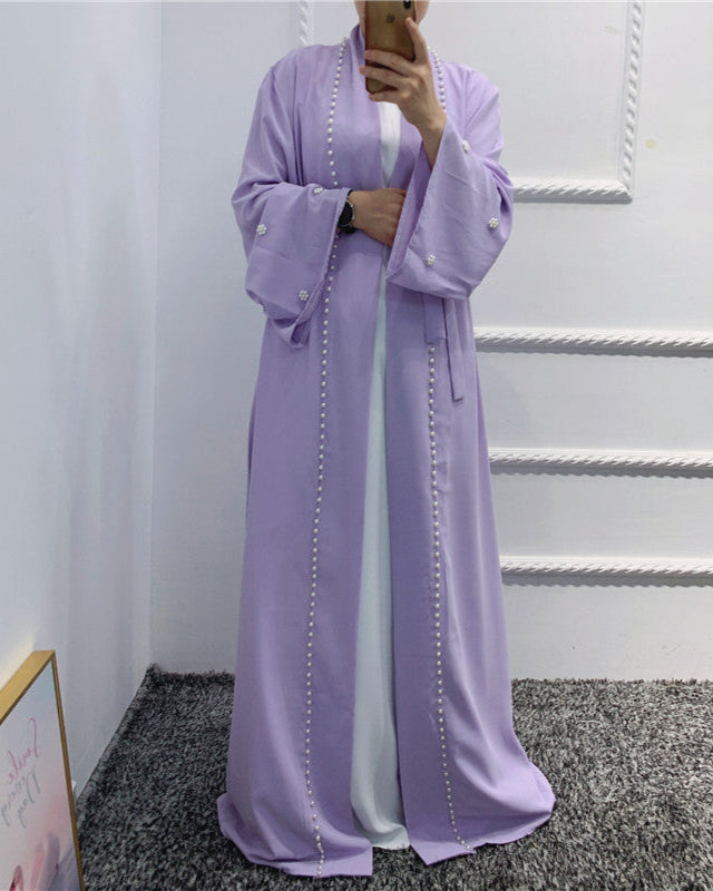 Moroccan Kaftan Abaya - Elegant Dubai Style Muslim Dress for Eid FashFizz