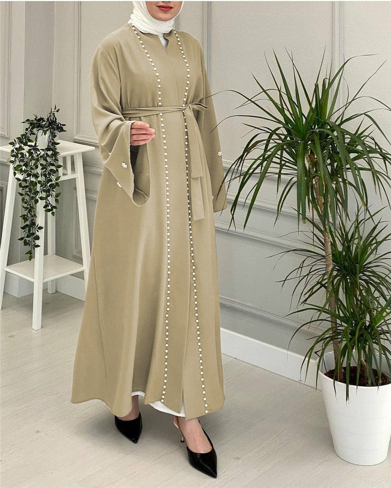 Moroccan Kaftan Abaya - Elegant Dubai Style Muslim Dress for Eid FashFizz