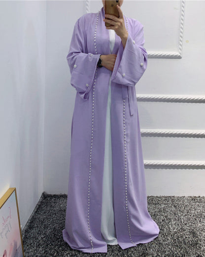 Moroccan Kaftan Abaya - Elegant Dubai Style Muslim Dress for Eid FashFizz