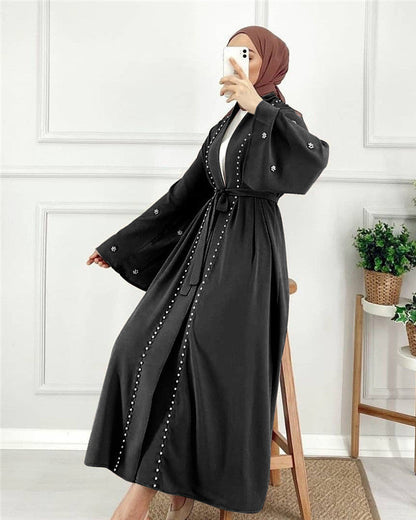 Moroccan Kaftan Abaya - Elegant Dubai Style Muslim Dress for Eid FashFizz
