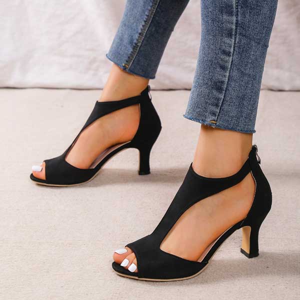 Sylvia™ – Cutout Peep Toe Heels