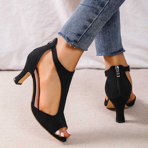 Sylvia™ – Cutout Peep Toe Heels