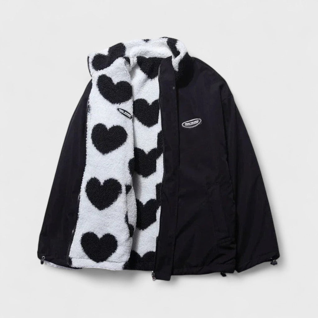 Katharina - Reversible heart jacket