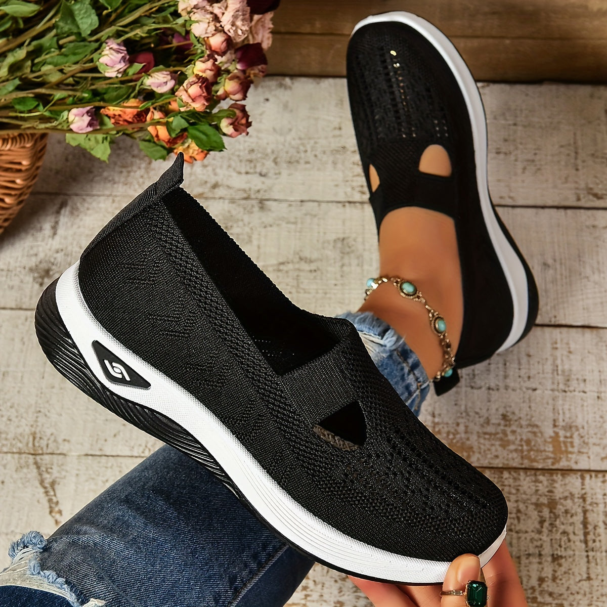 Sylvia™ – Slip-On Breathable Walking Shoes