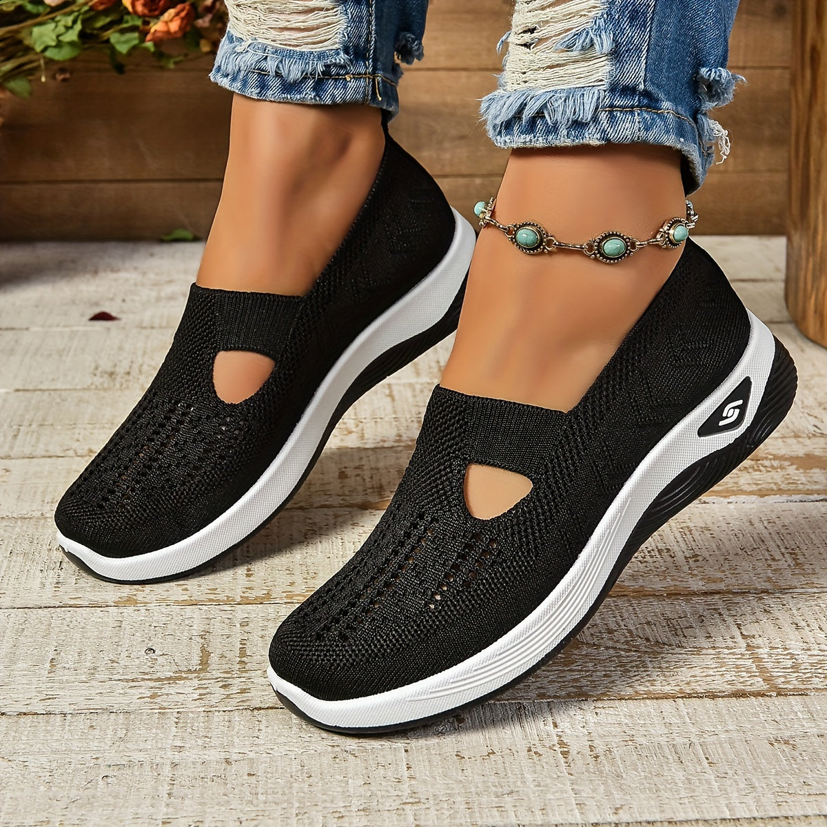 Sylvia™ – Slip-On Breathable Walking Shoes