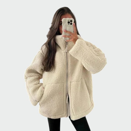 Olivia - Oversized Teddy Jacket